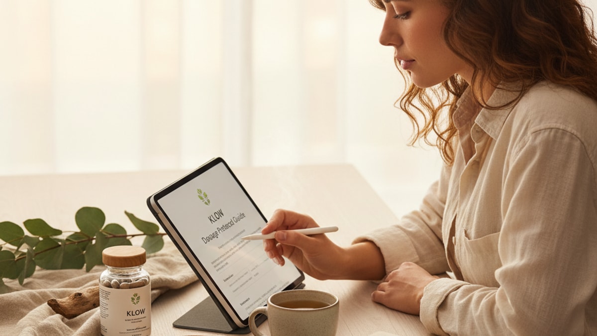 Blog Post: KLOW dosage protocol guide - Professional illustration