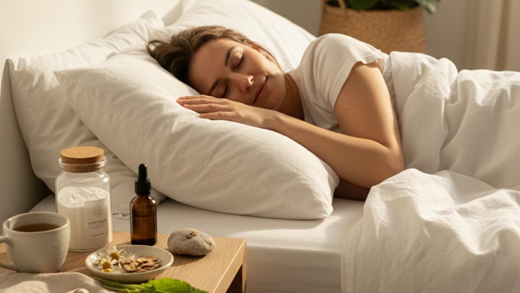 Blog Post: peptides for sleep quality - Professional illustration