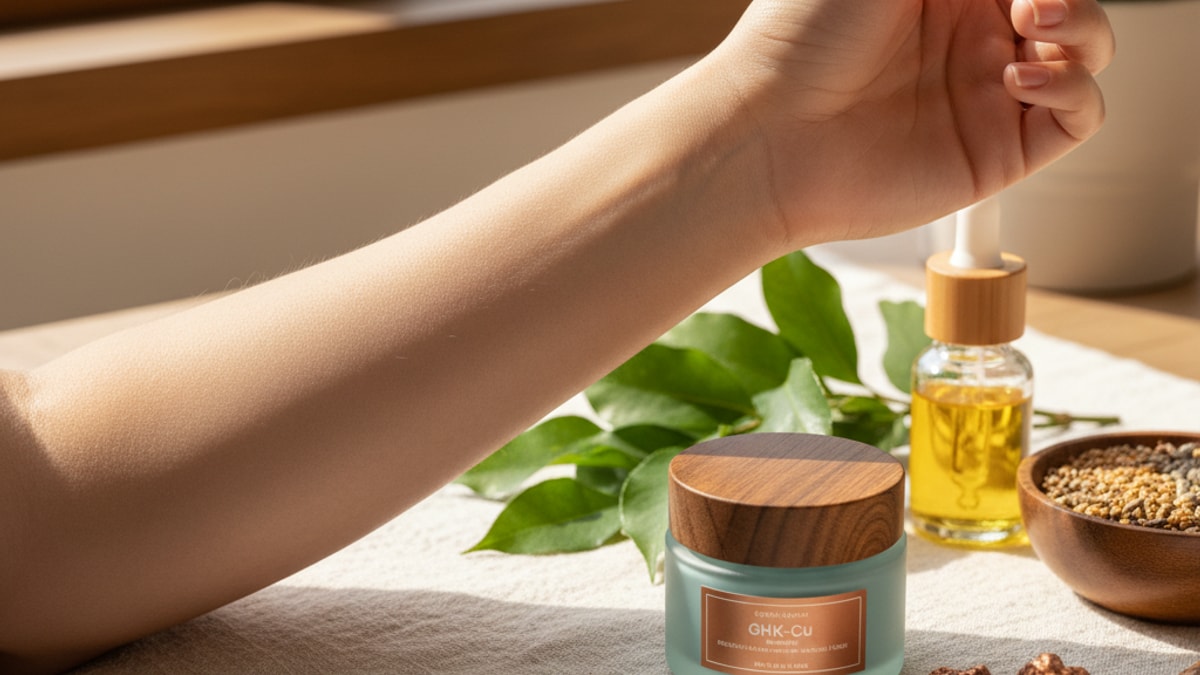 Blog Post: does GHK-Cu help scar reduction research - Professional illustration