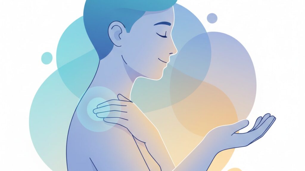 Blog Post: GHK-Cu injection pain reduce discomfort - Professional illustration
