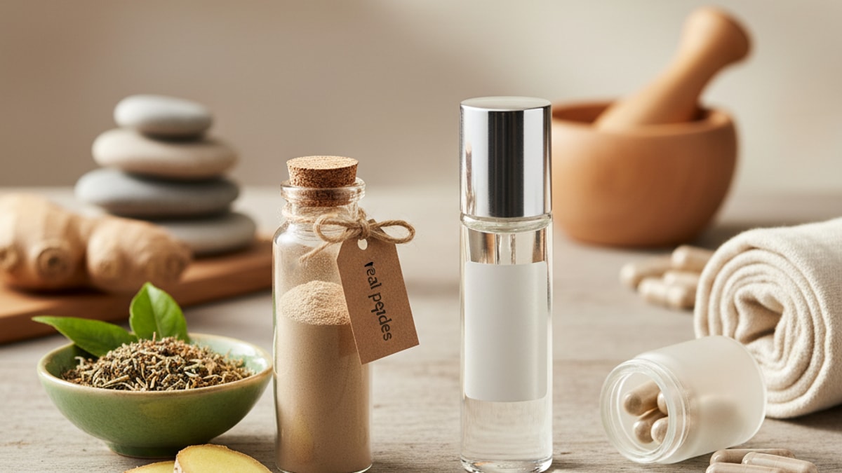 Blog Post: real peptides vs purerawz - Professional illustration