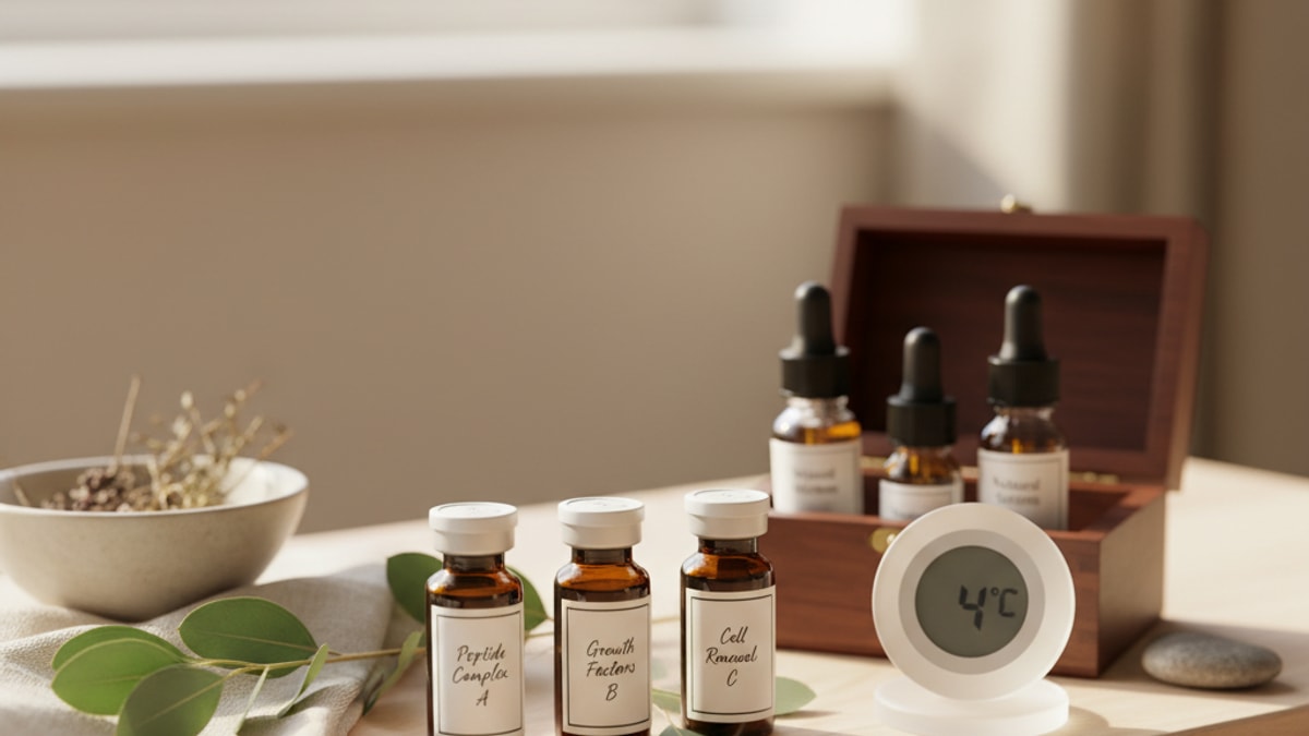 Blog Post: peptide storage guide - Professional illustration