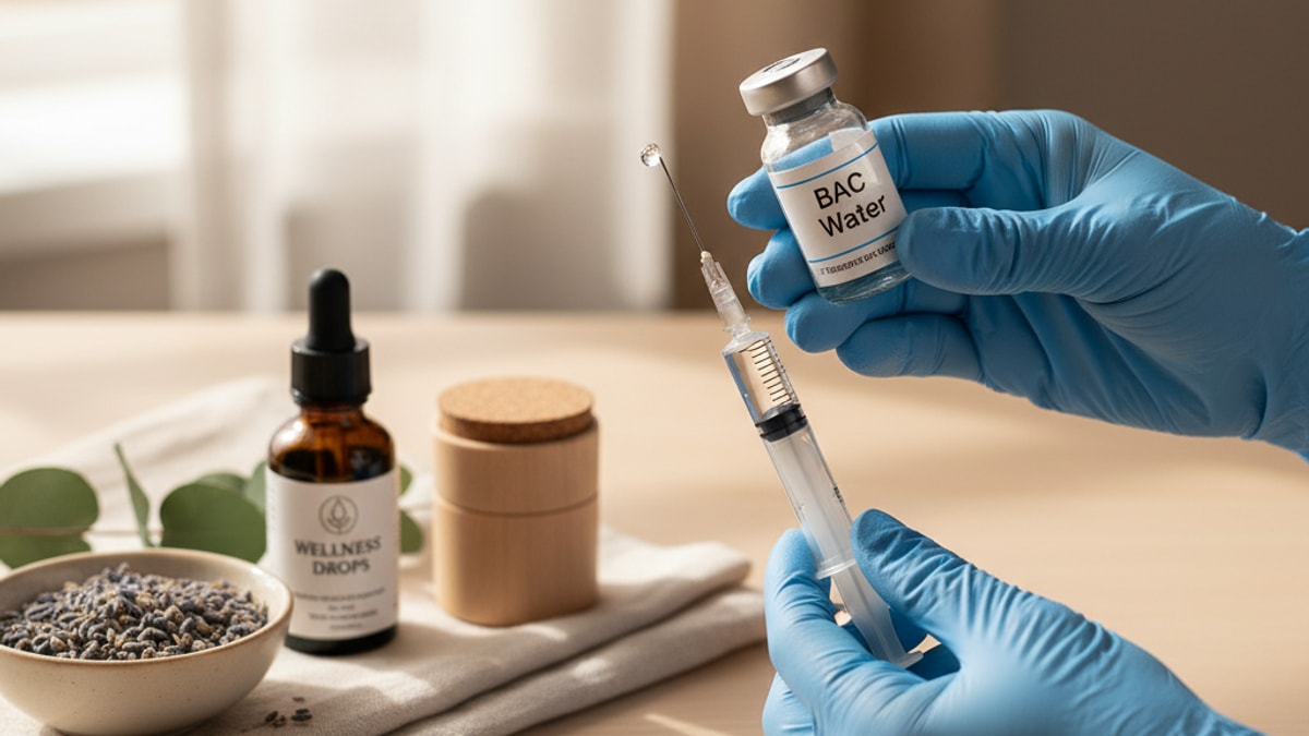 Blog Post: best BAC Water for sterile dilution - Professional illustration