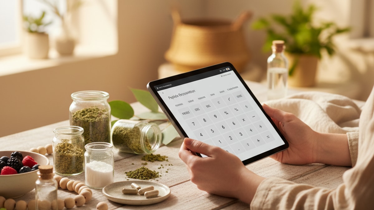 Blog Post: peptide reconstitution calculator - Professional illustration