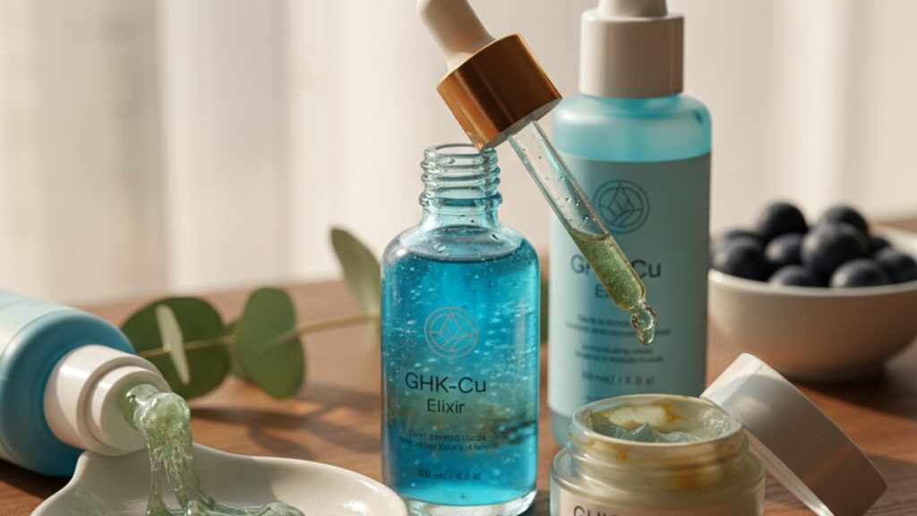 Blog Post: signs GHK-Cu Cosmetic gone bad degraded - Professional illustration