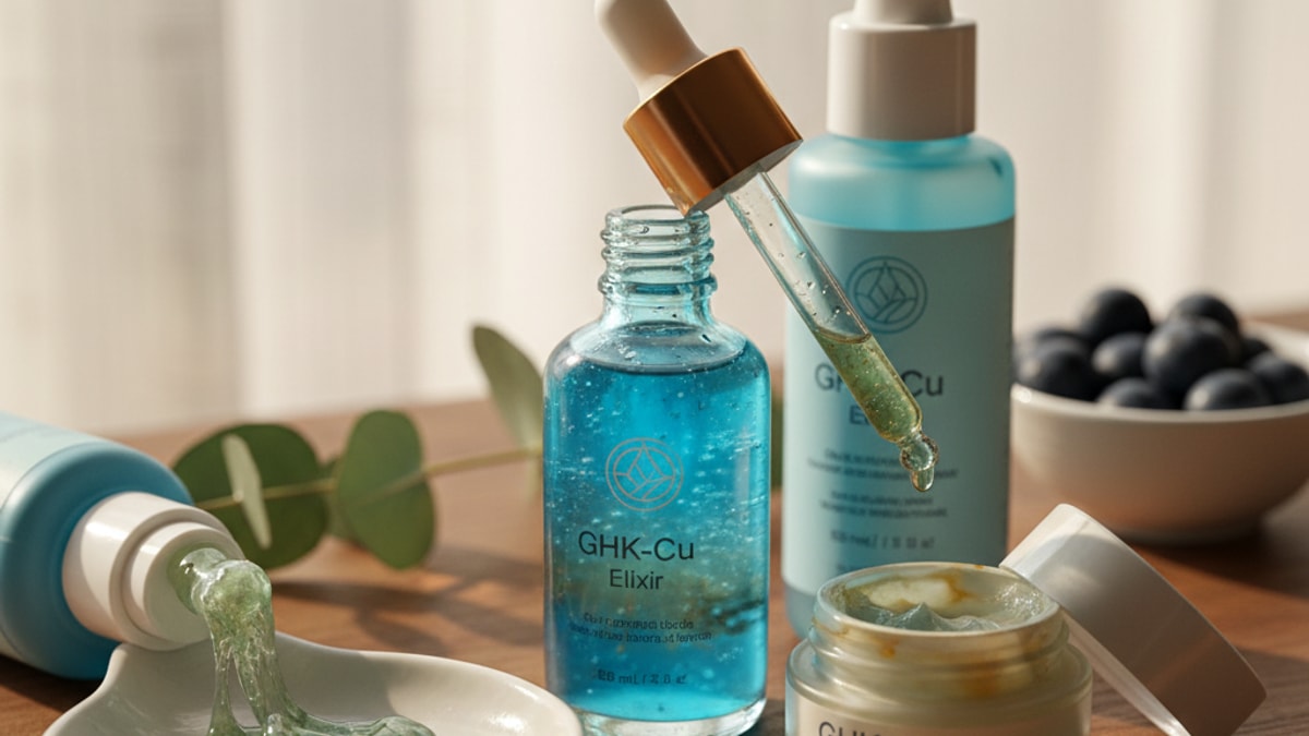 Blog Post: signs GHK-Cu Cosmetic gone bad degraded - Professional illustration