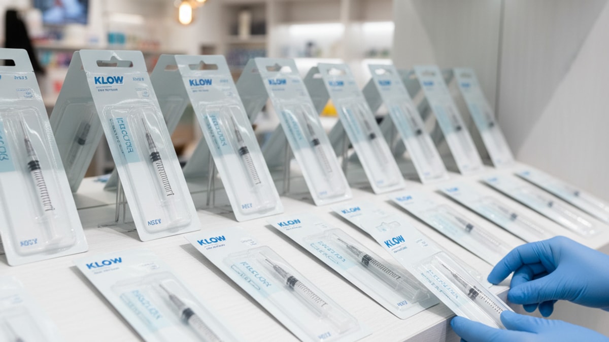 Blog Post: KLOW syringes needles supplies - Professional illustration