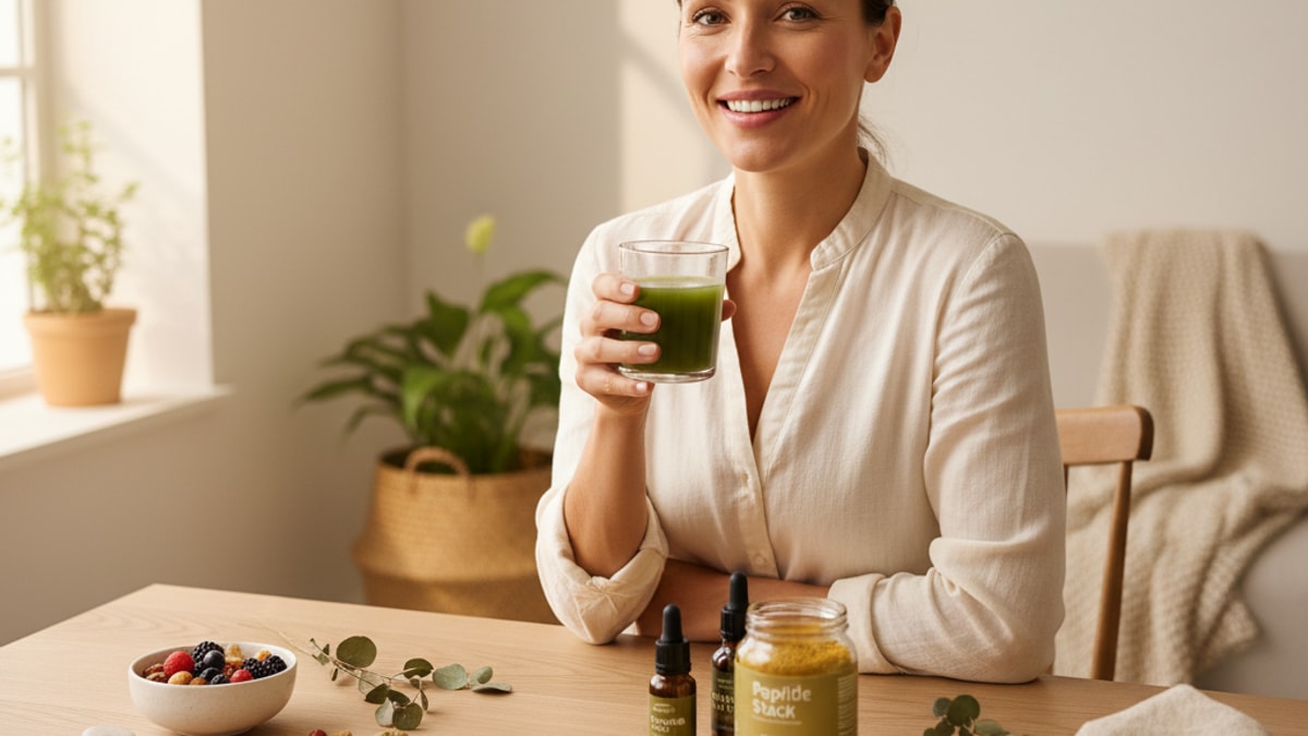 Blog Post: peptide stack liver health - Professional illustration