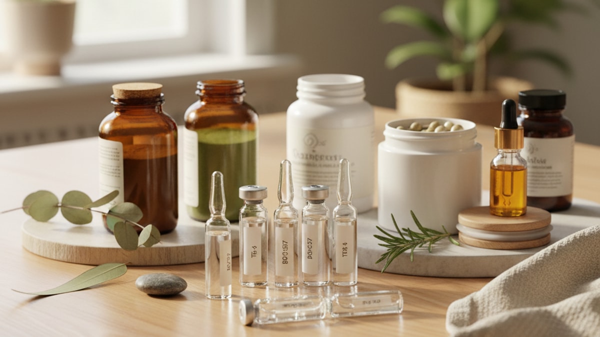 Blog Post: can you stack TB-4 other peptides - Professional illustration