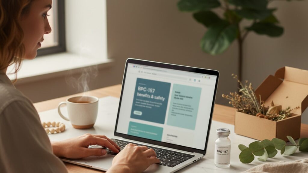 Blog Post: where to buy BPC-157 safely online - Professional illustration