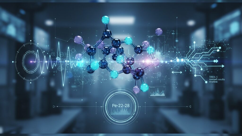 Blog Post: Pe-22-28 TREK-1 channel results timeline expect - Professional illustration