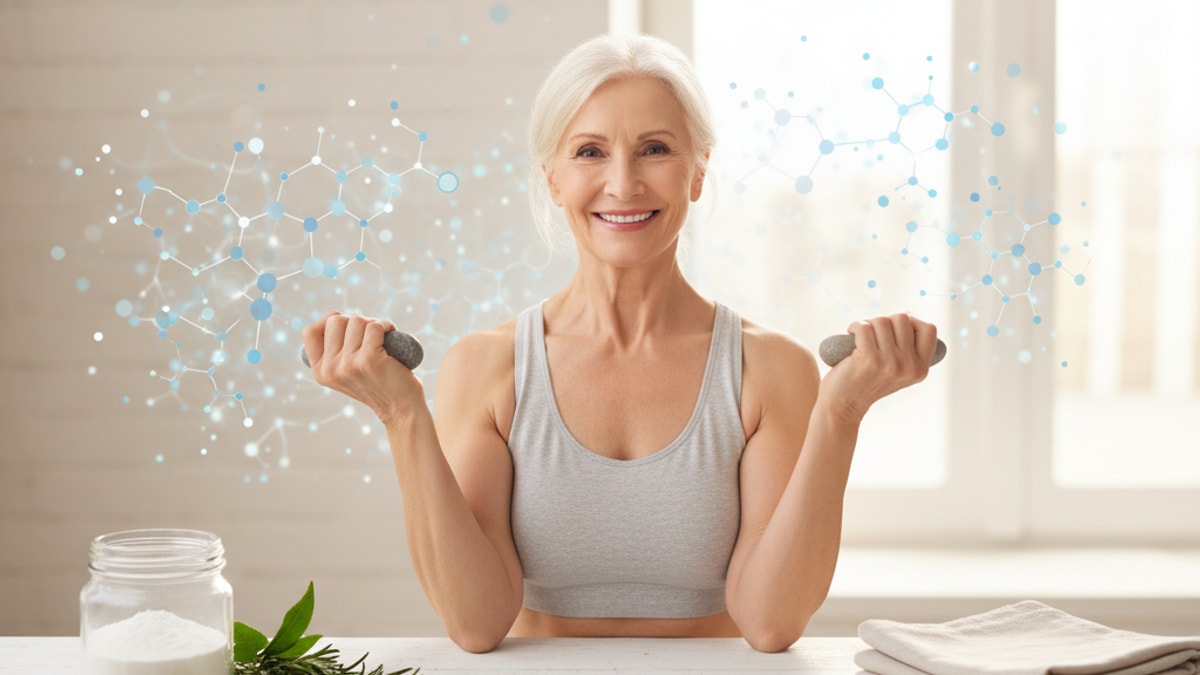 Blog Post: peptides for sarcopenia research - Professional illustration