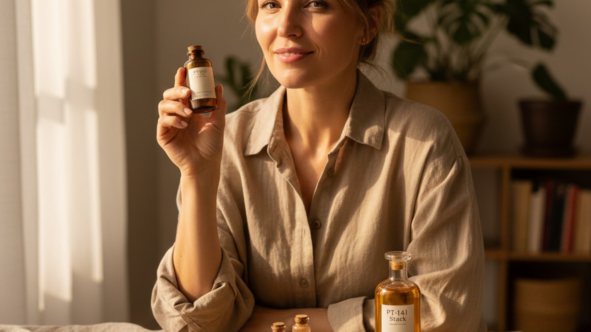 Blog Post: Melanotan-2 PT-141 stack protocol - Professional illustration