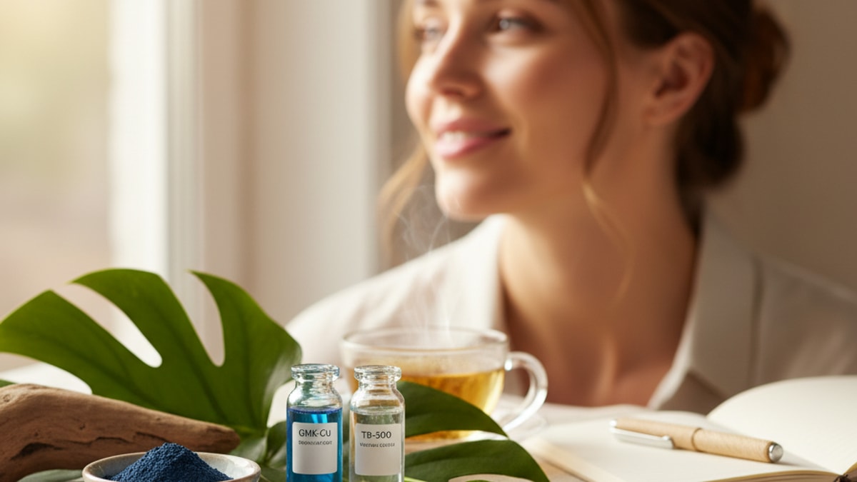 Blog Post: can you stack GHK-Cu TB-500 - Professional illustration