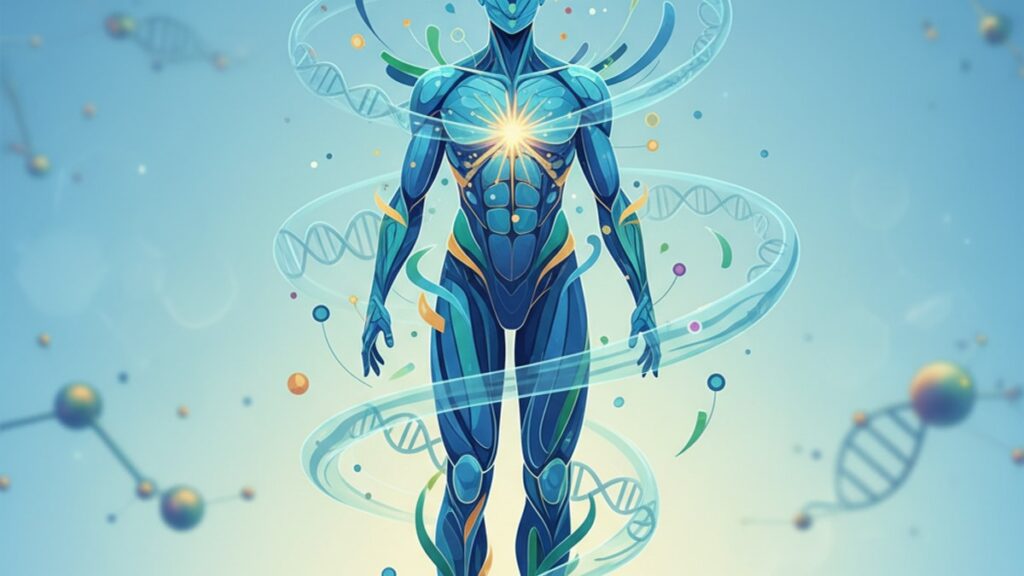 Blog Post: antimicrobial peptides LL-37 natural defense - Professional illustration