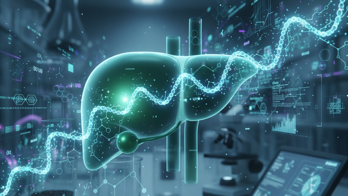 Blog Post: peptides for liver health research - Professional illustration