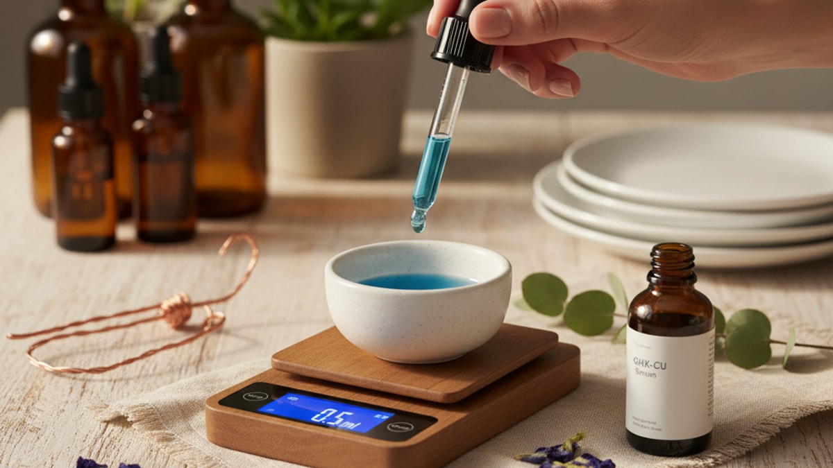 Blog Post: GHK-Cu dosage protocol guide - Professional illustration