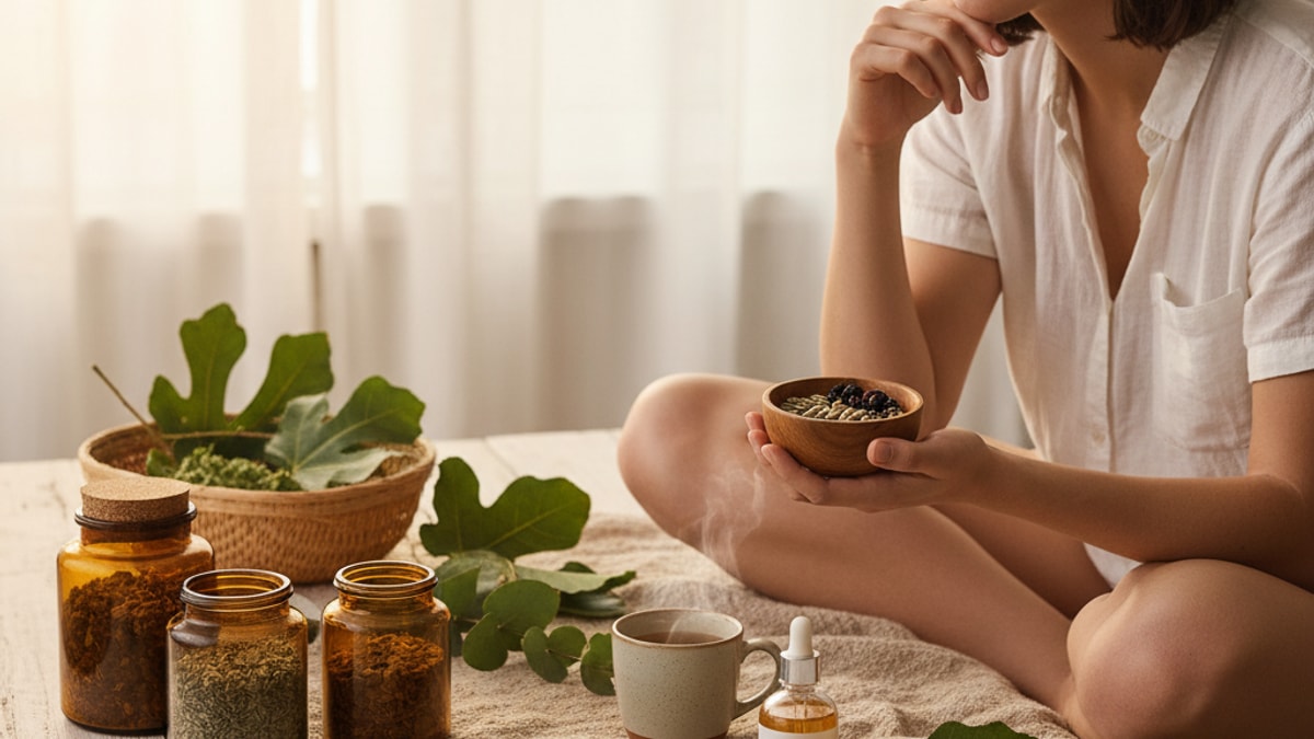 Blog Post: peptide stack depression - Professional illustration