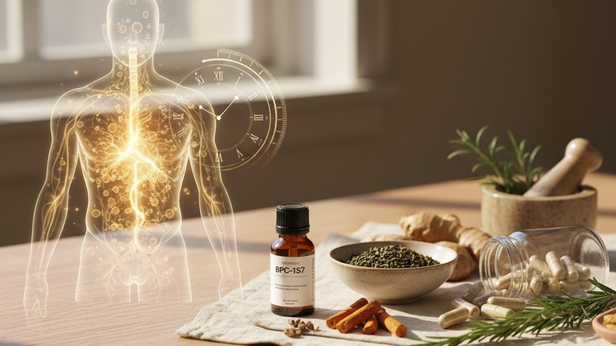 Blog Post: how long BPC-157 stays in system - Professional illustration