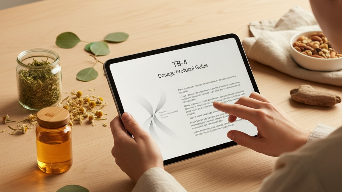 Blog Post: TB-4 dosage protocol guide - Professional illustration
