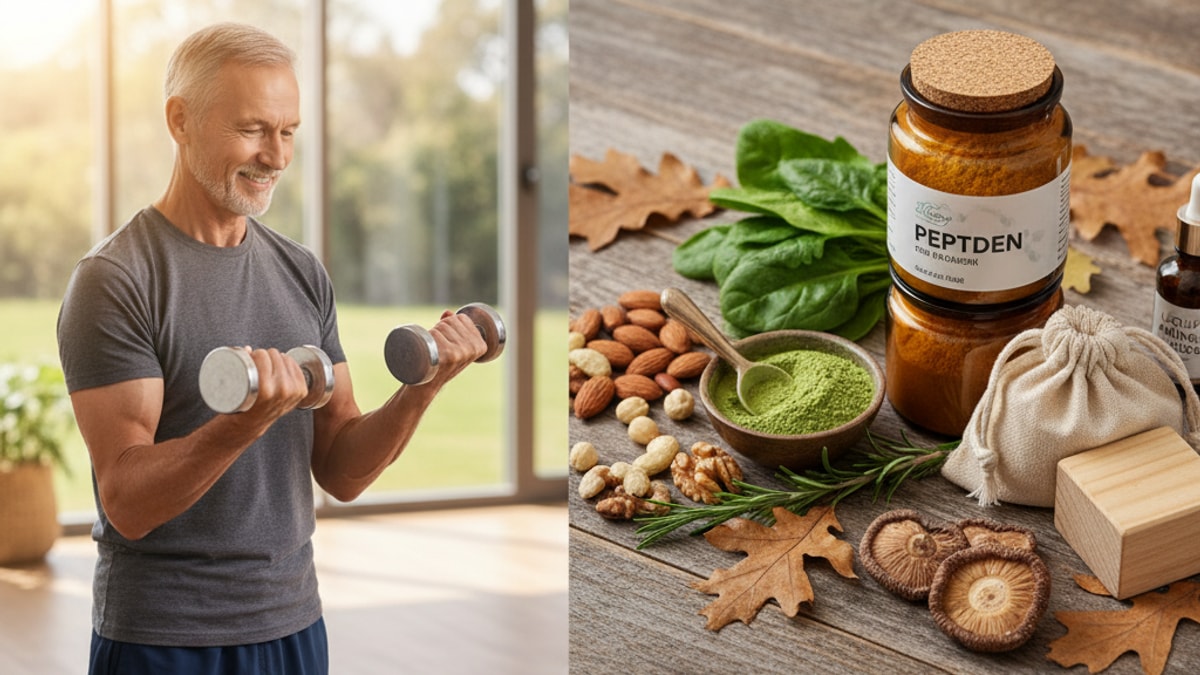 Blog Post: peptide stack sarcopenia - Professional illustration