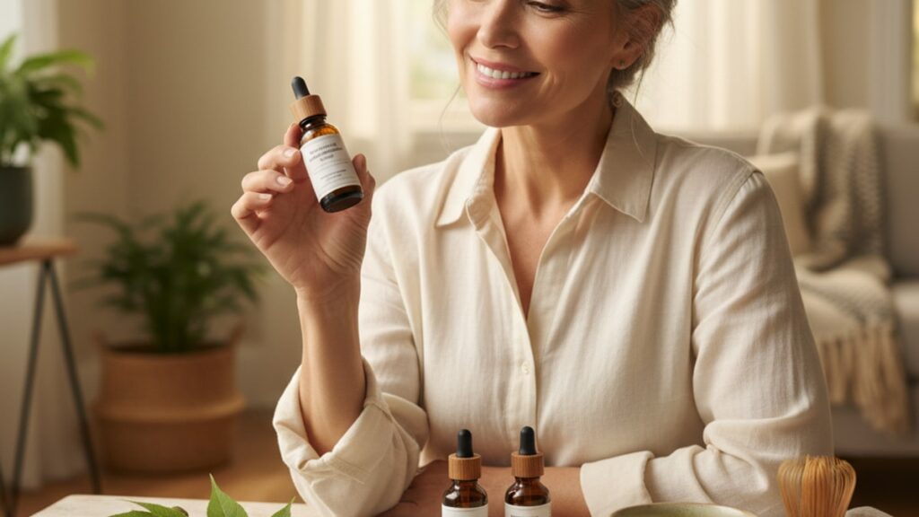 Blog Post: how to use Tesamorelin + Ipamorelin Blend for anti-aging protocol - Professional illustration