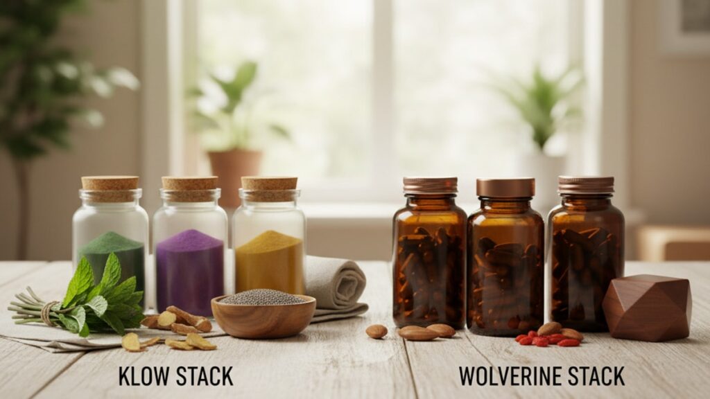Blog Post: KLOW vs Wolverine Stack which better comparison - Professional illustration