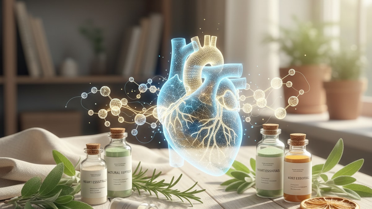 Blog Post: peptides for cardiac health research - Professional illustration