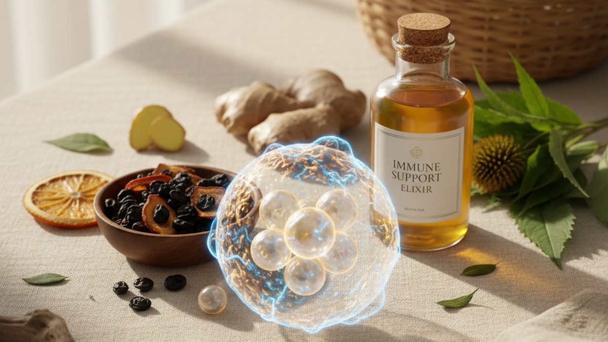 Blog Post: immune peptides overview - Professional illustration