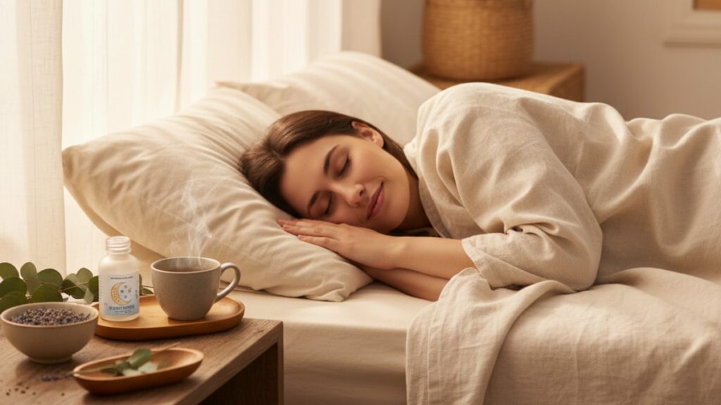 Blog Post: how long Melatonin takes to work - Professional illustration