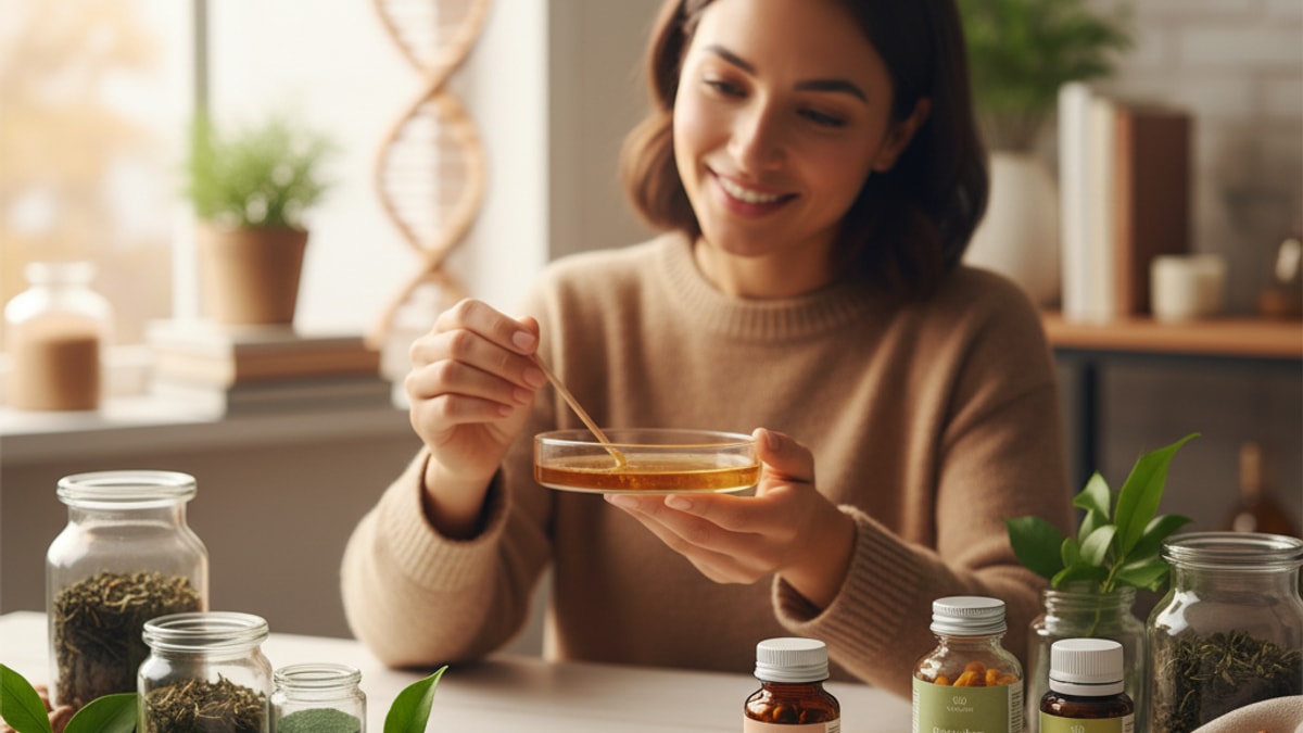 Blog Post: does MOTS-c help exercise mimetic research - Professional illustration