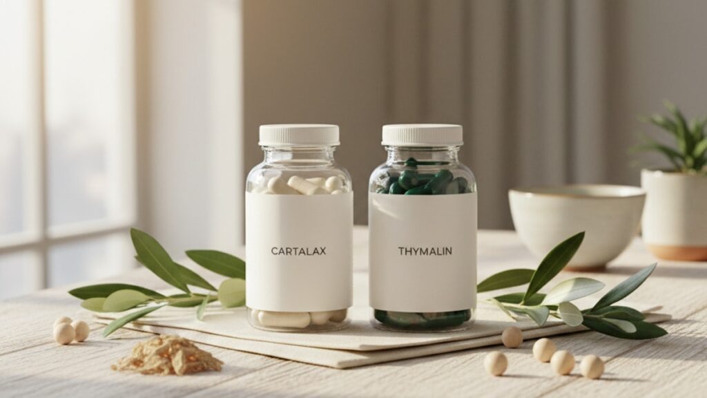 Blog Post: Cartalax vs Thymalin which better comparison - Professional illustration
