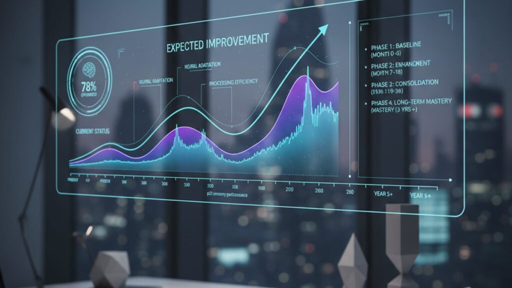 Blog Post: p21 memory results timeline expect - Professional illustration