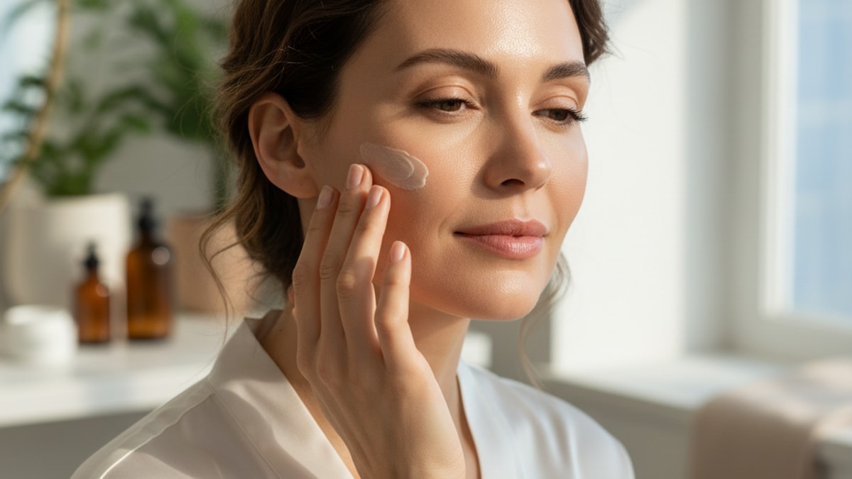 Blog Post: does GHK-Cu Cosmetic help complexion research - Professional illustration