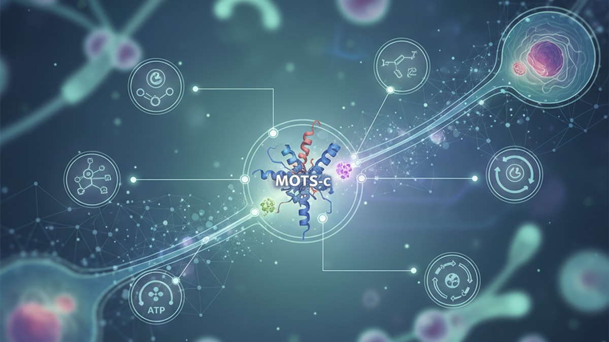 Blog Post: MOTS-c mechanism of action detailed - Professional illustration