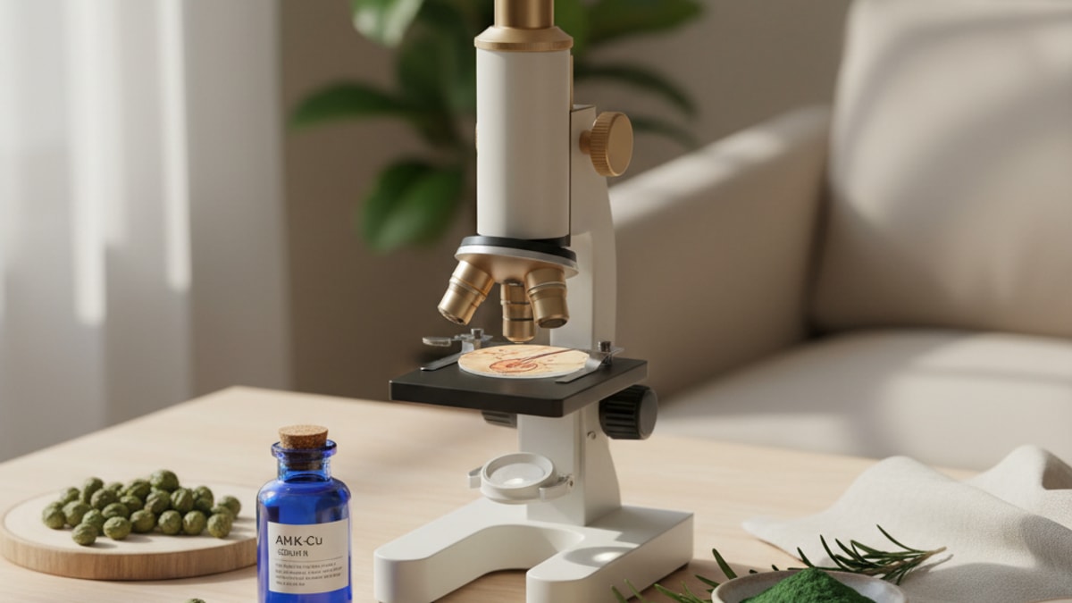 Blog Post: does AHK-Cu help hair loss prevention research - Professional illustration