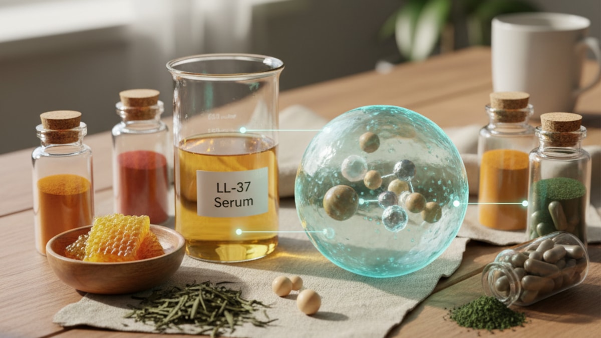 Blog Post: LL-37 mechanism of action detailed - Professional illustration