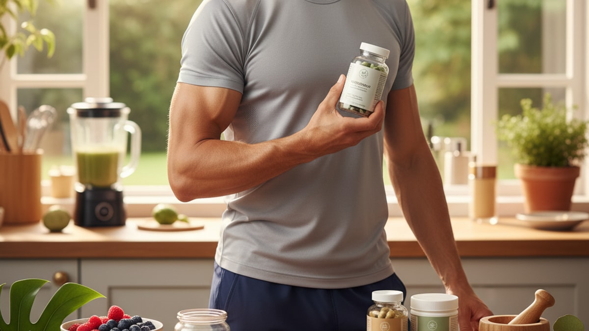 Blog Post: peptide stack body recomposition - Professional illustration