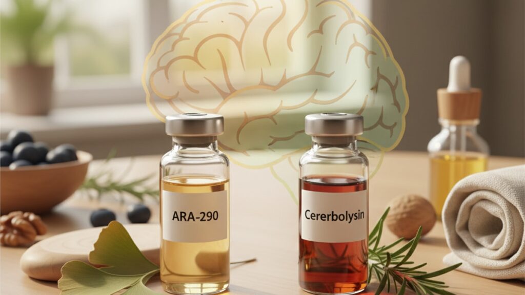 Blog Post: ARA-290 vs Cerebrolysin which better comparison - Professional illustration