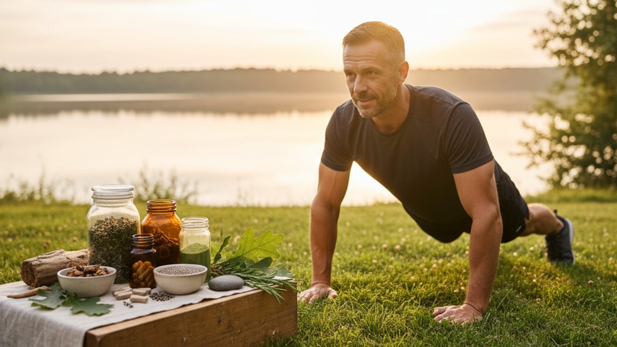 Blog Post: Follistatin-344 men over 40 - Professional illustration