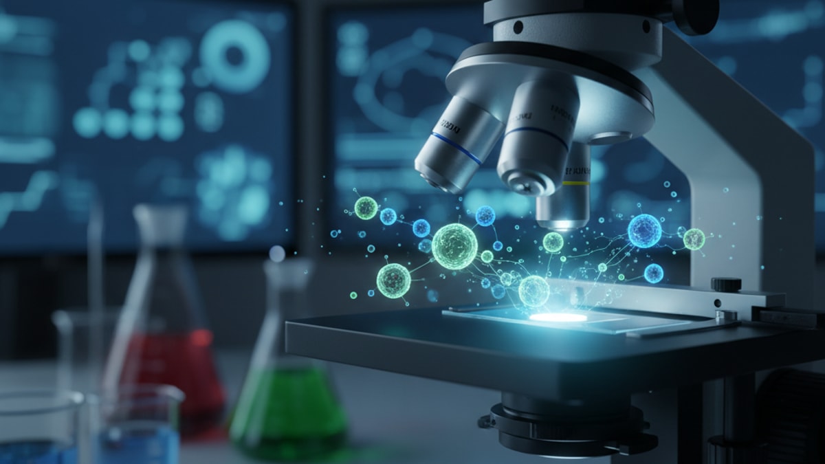 Blog Post: does NAD+ help cellular energy research - Professional illustration