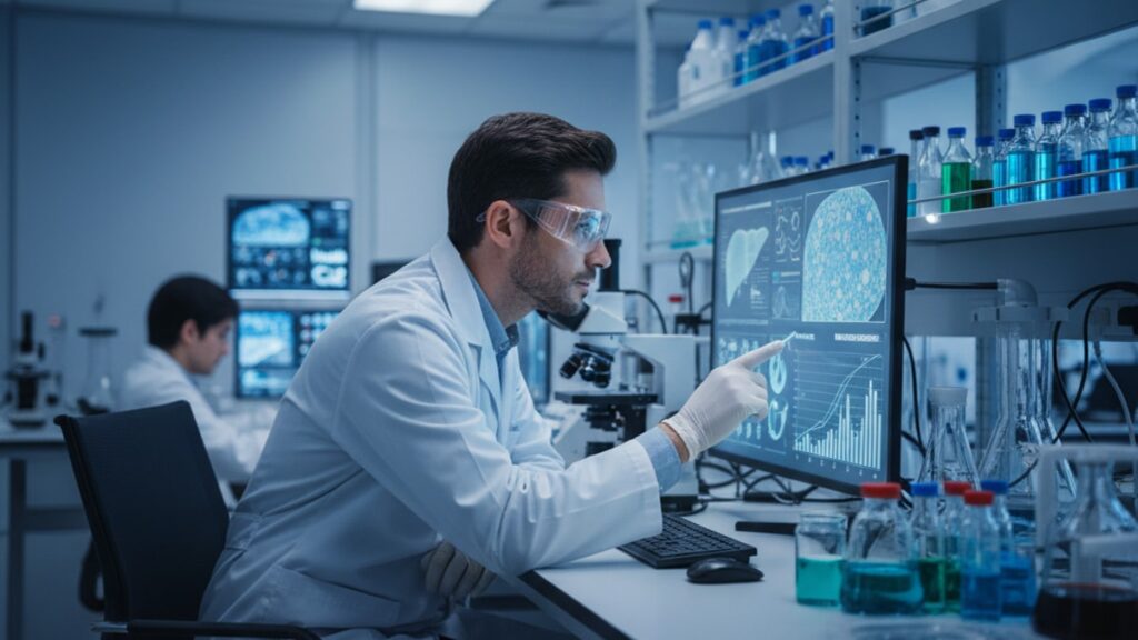 Blog Post: does Mazdutide help NASH research - Professional illustration