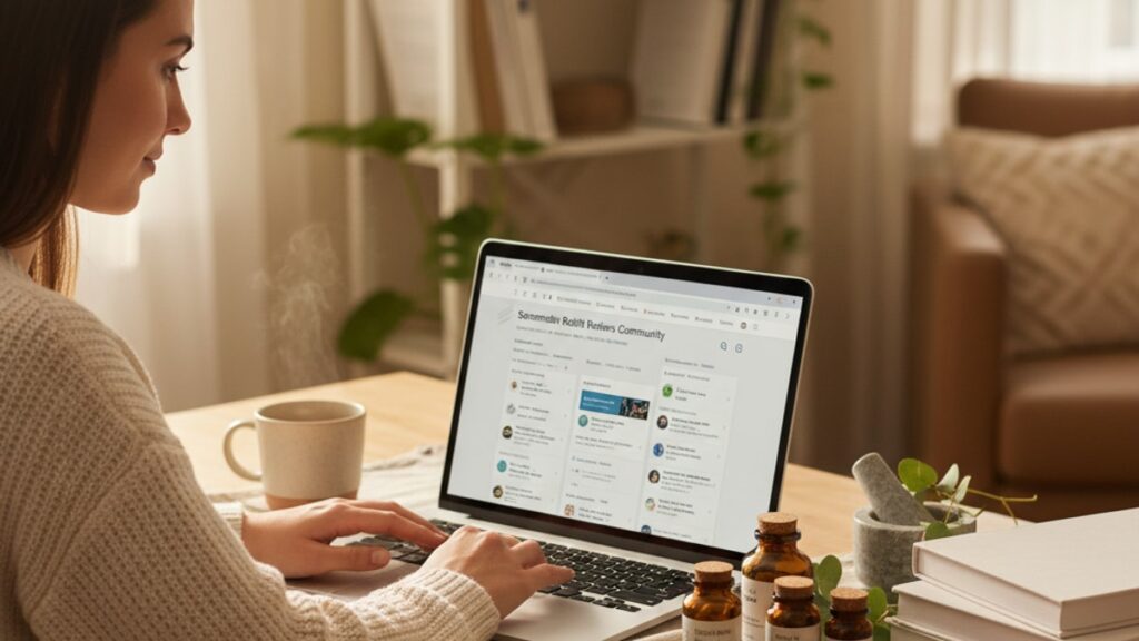 Blog Post: Sermorelin reddit reviews community - Professional illustration