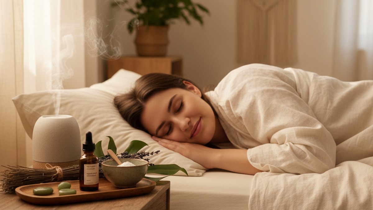 Blog Post: ipamorelin before bed sleep GH release - Professional illustration