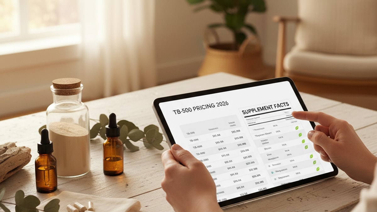 Blog Post: how much does TB-500 cost 2026 - Professional illustration