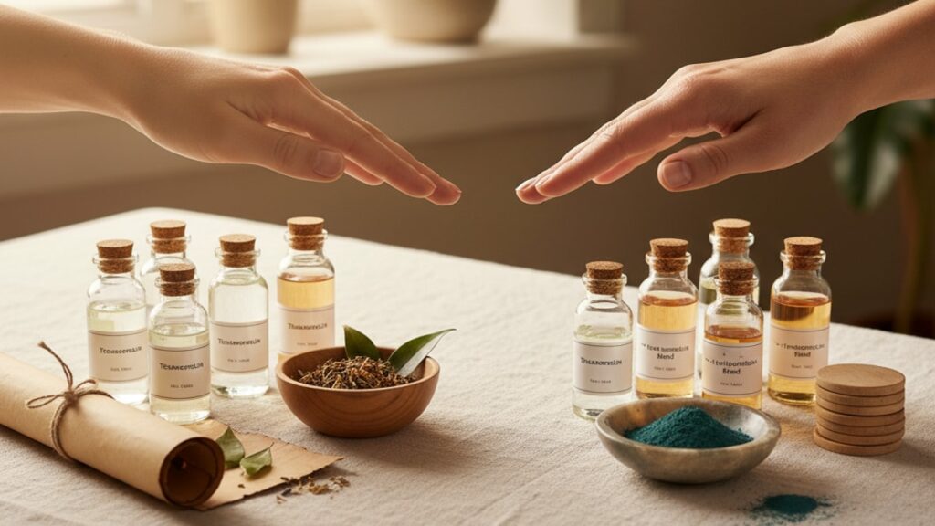 Blog Post: Tesamorelin vs Tesamorelin + Ipamorelin Blend which better comparison - Professional illustration