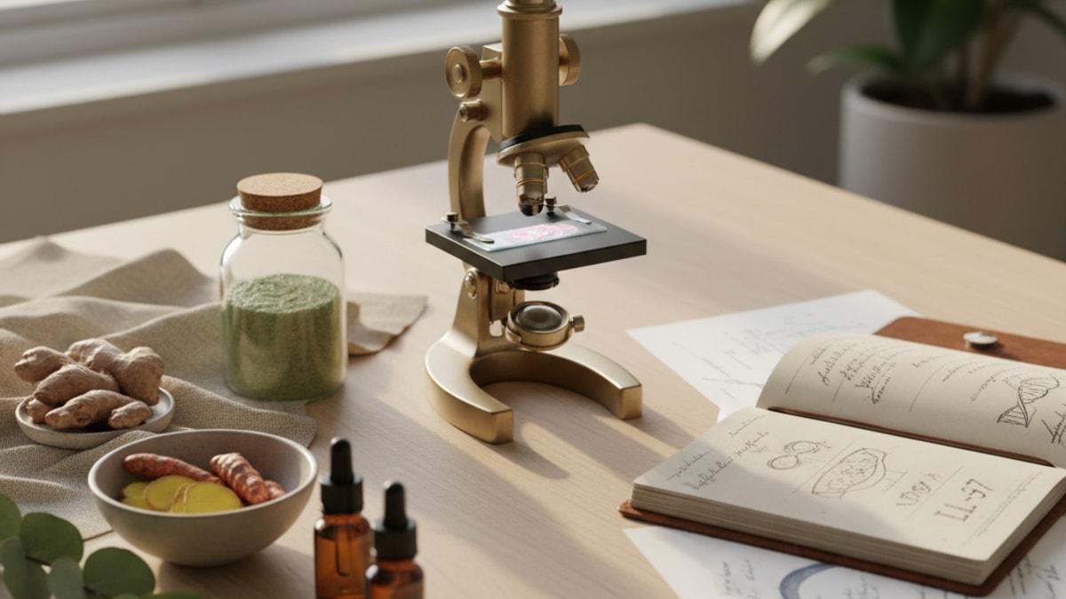 Blog Post: does LL-37 help CIRS support research - Professional illustration