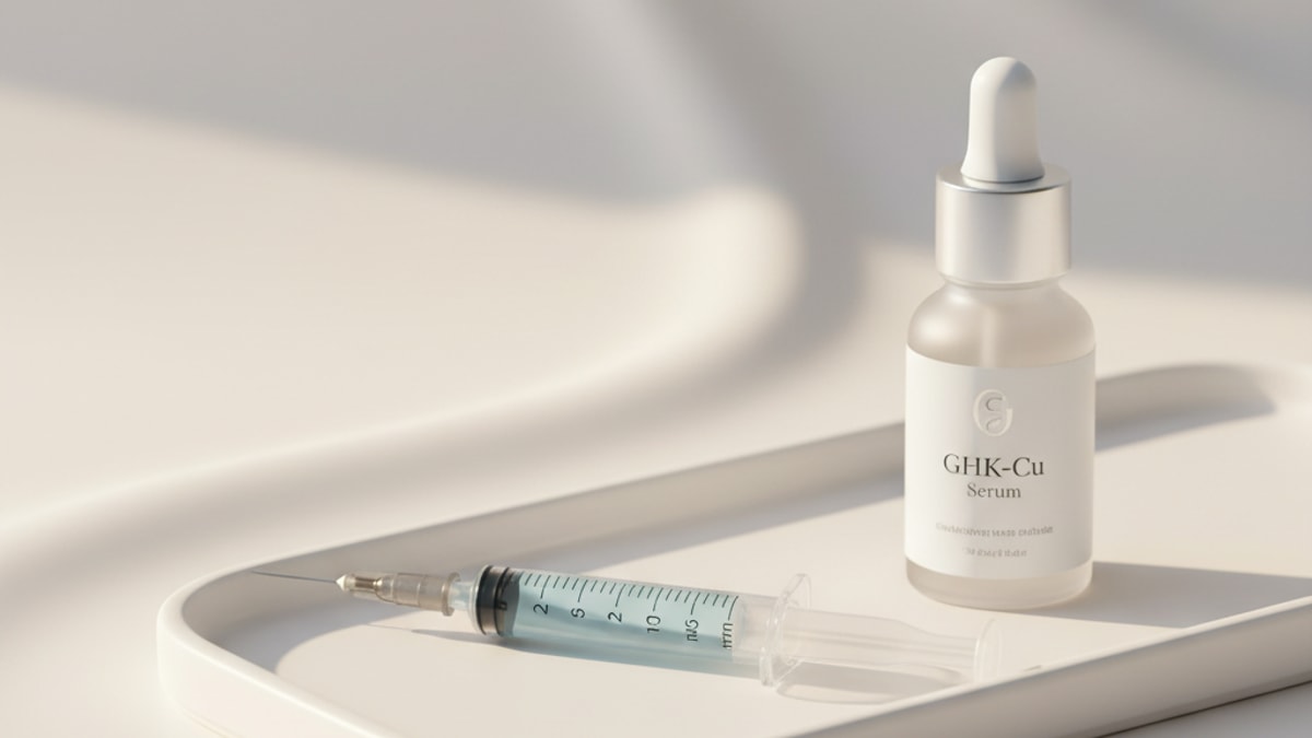 Blog Post: GHK-Cu Cosmetic syringes needles supplies - Professional illustration