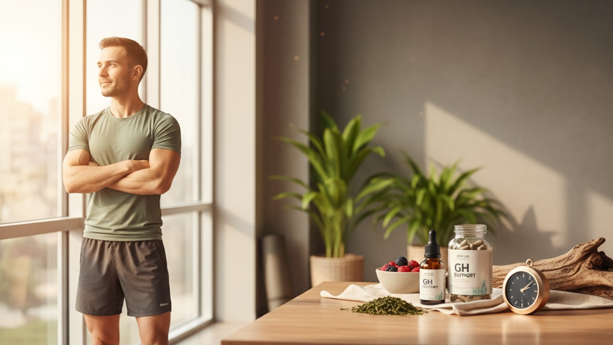 Blog Post: CJC-1295 timing best time inject maximum GH - Professional illustration