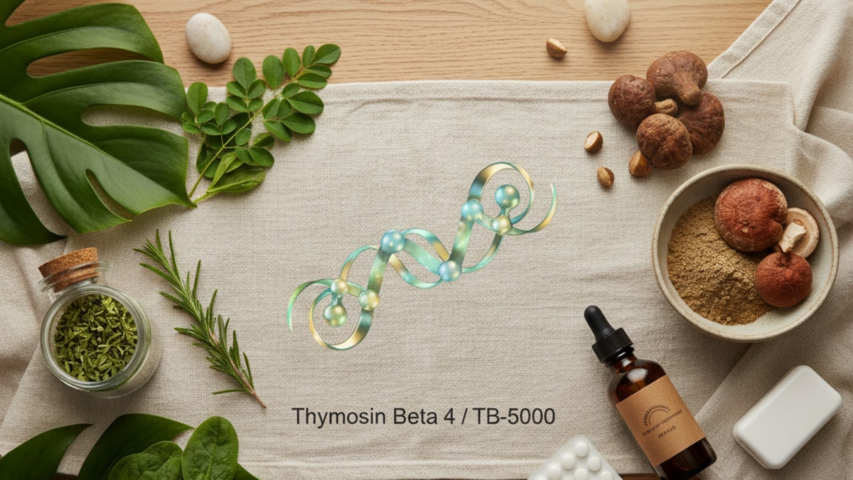 Blog Post: what is Thymosin Beta 4 same as TB-500 - Professional illustration